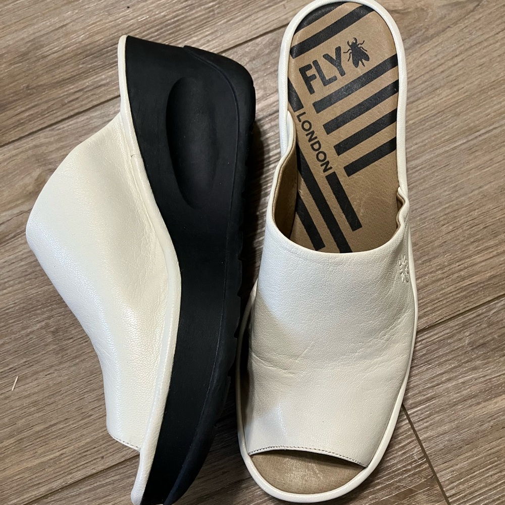 Fly London Women's Slip On Wedge Sandals (Size 41)